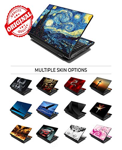LSS 15 15.6" - Adhesivo decorativo para portátil de 13.3", 14", 15.6", 16", HP, Dell, Lenovo, Apple, Asus Acer Compaq (2 muñequeras incluidas), color azul LSS 15 15.6" - Adhesivo decorativo para portátil de 13.3", 14", 15.6", 16", HP, Dell, Lenovo, Apple, Asus Acer Compaq (2 muñequeras incluidas), color azul