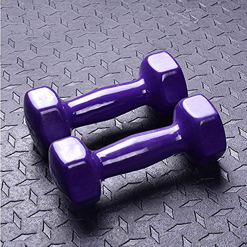 LSS Inicio de la Aptitud Brazo Delgado Hombres y Mujeres aeróbicos Cuerpo-Edificio Hexagonal de plástico de Color Fijo Dumbbells inmersión Dumbbells Sola Venta (Size : 5kg)