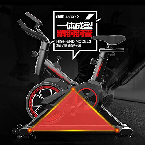 LSYOA Magnético Exercise Bike Bicicleta Estática, Interior Vertical Bicicleta Fitness con Pantalla LCD Ajustable Reposabrazos y Resistencia Equipo De Ejercicios,Black