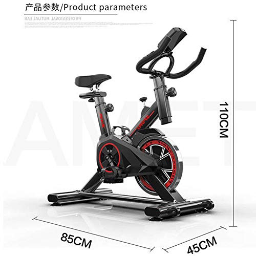 LSYOA Magnético Exercise Bike Bicicleta Estática, Interior Vertical Bicicleta Fitness con Pantalla LCD Ajustable Reposabrazos y Resistencia Equipo De Ejercicios,Black