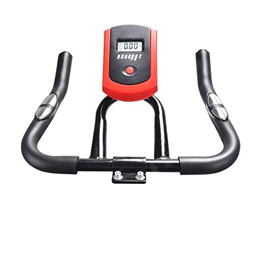 LSYOA Magnético Exercise Bike Bicicleta Estática, Interior Vertical Bicicleta Fitness con Pantalla LCD Ajustable Reposabrazos y Resistencia Equipo De Ejercicios,Black