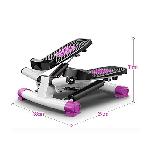 LSYOA Mini Twister Stepper, Portátil Swing Stepper con Pantalla LCD Cardio Twister Stepper, para usuarios Principiantes y avanzados,Black