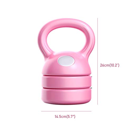 LTINN Equipo De Entrenamiento De Fuerz Y Pesas Ajustables con Pesas Kettlebell para Gimnasios Caseros: Rosa