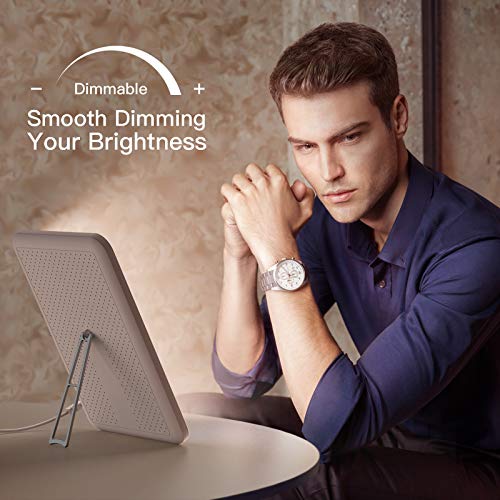 Ltteny Lámpara de luz diurna natural 12000 lux, lampara de espectro completo libre de UV con 3 colores, 6 lámparas con temporizador con función de memoria Ltteny Lámpara de luz diurna natural 12000 lux, lampara de espectro completo libre de UV con 3 colores, 6 lámparas con temporizador con función de memoria