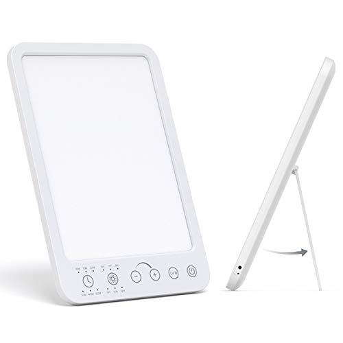 Ltteny Lámpara de luz diurna natural 12000 lux, lampara de espectro completo libre de UV con 3 colores, 6 lámparas con temporizador con función de memoria Ltteny Lámpara de luz diurna natural 12000 lux, lampara de espectro completo libre de UV con 3 colores, 6 lámparas con temporizador con función de memoria