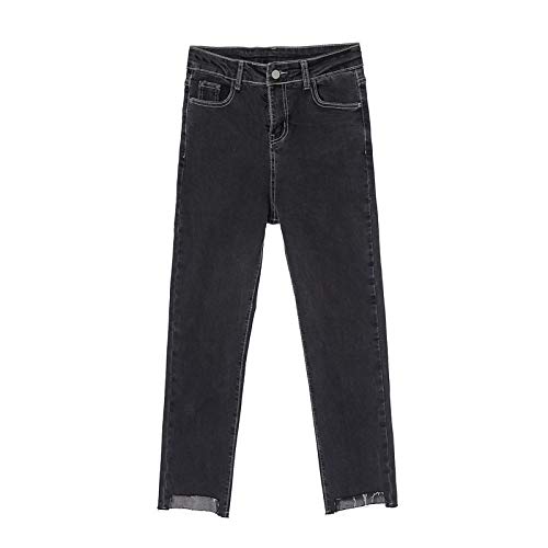 Luandge Vaqueros clásicos Ajustados para Mujer Bordes crudos Lavados Bolsillos Combinados Casuales Desgastados Pantalones de Mezclilla Todos los tamaños de Cintura XXL Luandge Vaqueros clásicos Ajustados para Mujer Bordes crudos Lavados Bolsillos Combinados Casuales Desgastados Pantalones de Mezclilla Todos los tamaños de Cintura XXL