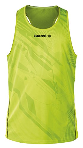 Luanvi CRO Thunder Camiseta Tirantes, Hombre, Pistacho/Negro, M