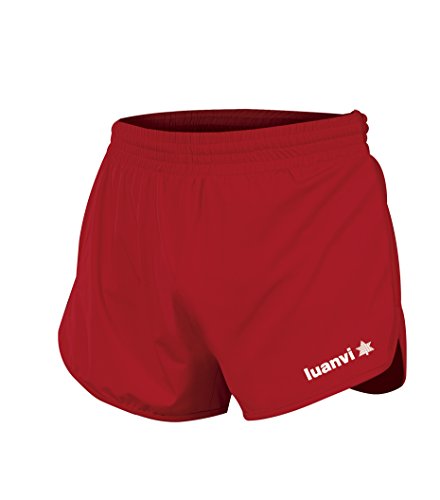 Luanvi Gama Pantalones Cortos de Atletismo, Hombre, Rojo, L