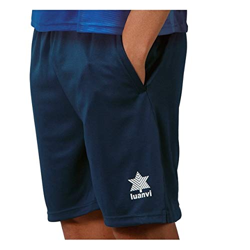 Luanvi Walk Bermudas de Tenis, Hombre, Azul Marino, M