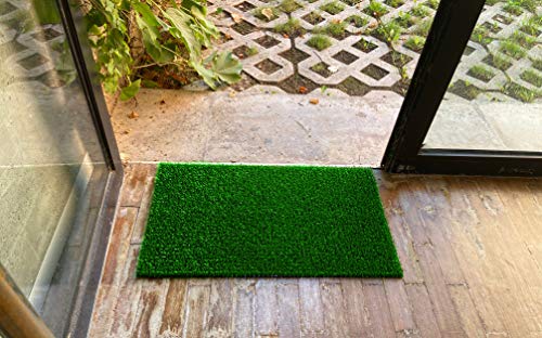LucaHome - Felpudo Astroturf Reciclado 40x70 con Base Antideslizante, Felpudo de Césped Artificial, Tacto Agradable, Ideal para Interior o Exterior (Verde) LucaHome - Felpudo Astroturf Reciclado 40x70 con Base Antideslizante, Felpudo de Césped Artificial, Tacto Agradable, Ideal para Interior o Exterior (Verde)