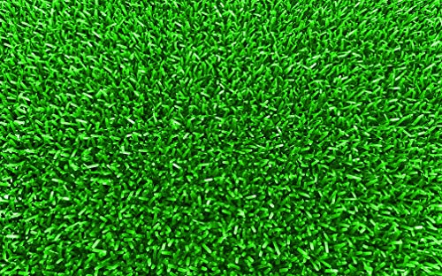 LucaHome - Felpudo Astroturf Reciclado 40x70 con Base Antideslizante, Felpudo de Césped Artificial, Tacto Agradable, Ideal para Interior o Exterior (Verde)