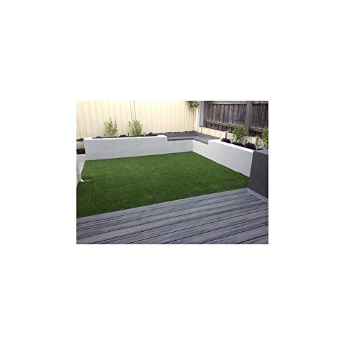 LUCATEX - rollo de Césped artificial GUIMARAS 2x5metros - 20mm de altura - alta densidad - calidad profesional - ideal para exteriores, piscinas, terrazas, jardín, ideal mascotas - fácil instalación