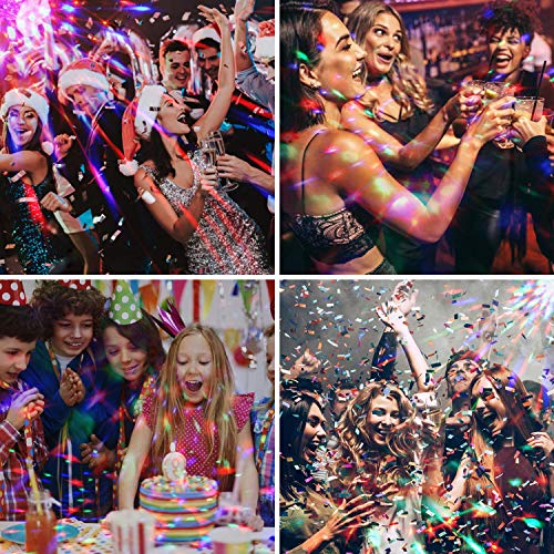 Luces Discoteca, OMERIL Bola de Discoteca con Ritmo de Sonido, Control Remoto, 7 Colores RGB y Función de Temporizador, Luz Discoteca Giratoria para Fiesta, Casa, Navidad, Cumpleaños, Bodas, Niños Luces Discoteca, OMERIL Bola de Discoteca con Ritmo de Sonido, Control Remoto, 7 Colores RGB y Función de Temporizador, Luz Discoteca Giratoria para Fiesta, Casa, Navidad, Cumpleaños, Bodas, Niños