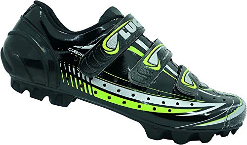 LUCK Zapatilla de Ciclismo Master, con Suela de Carbono y Triple Tira de Velcro para una sujeción (46 EU)