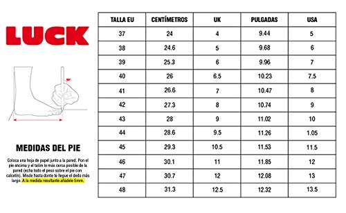 LUCK Zapatilla de Ciclismo Master, con Suela de Carbono y Triple Tira de Velcro para una sujeción (46 EU) LUCK Zapatilla de Ciclismo Master, con Suela de Carbono y Triple Tira de Velcro para una sujeción (46 EU)