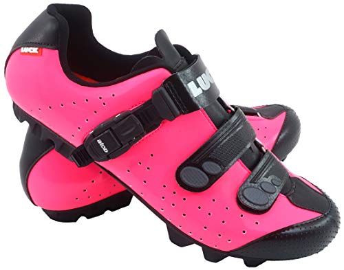 LUCK Zapatillas de Ciclismo MTB ODÍN con Suela de Carbono y Cierre milimétrico de precisión. (46 EU, Fucsia) LUCK Zapatillas de Ciclismo MTB ODÍN con Suela de Carbono y Cierre milimétrico de precisión. (46 EU, Fucsia)