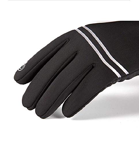 LUCKYBOY Guantes de invierno para hombre y mujer con pantalla táctil, guantes para correr, para clima frío, guantes cálidos, para conducir, ciclismo, mensajes de texto, entrenamiento (azul-2, M-XL)