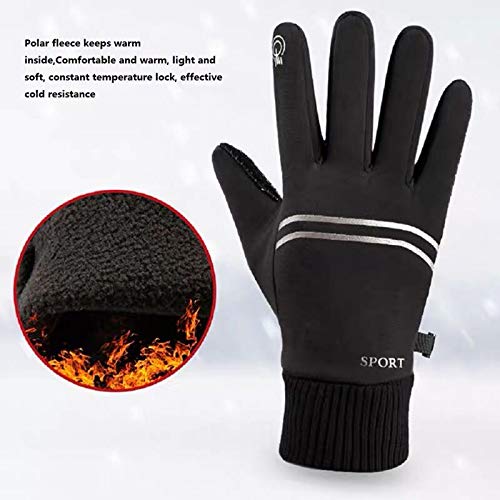 LUCKYBOY Guantes de invierno para hombre y mujer con pantalla táctil, guantes para correr, para clima frío, guantes cálidos, para conducir, ciclismo, mensajes de texto, entrenamiento (azul-2, M-XL) LUCKYBOY Guantes de invierno para hombre y mujer con pantalla táctil, guantes para correr, para clima frío, guantes cálidos, para conducir, ciclismo, mensajes de texto, entrenamiento (azul-2, M-XL)