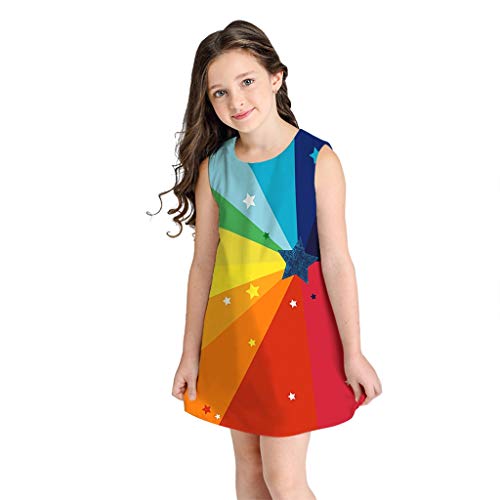 Luckycat BebƩ NiƱas Vestidos, Vestido Casual de Manga Larga con Estampado Animal de Dinosaurio Impresion Animal 3D Lindo para 7-10 aƱos Luckycat BebƩ NiƱas Vestidos, Vestido Casual de Manga Larga con Estampado Animal de Dinosaurio Impresion Animal 3D Lindo para 7-10 aƱos