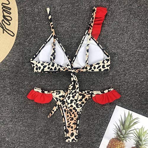 Luckycat Bikini Mujer 2019 Push Up Bikini con Estampado De Leopardo Trajes De Baño Mujer Sexy Exhibiendo Una Figura Encantadora Bikinis BrasileñOs Mujer