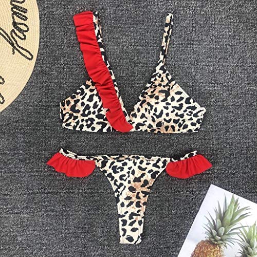 Luckycat Bikini Mujer 2019 Push Up Bikini con Estampado De Leopardo Trajes De Baño Mujer Sexy Exhibiendo Una Figura Encantadora Bikinis BrasileñOs Mujer