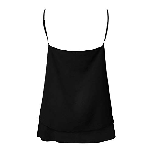 Luckycat Blusa de Encaje Hueco de Mujer, Camisa Holgada sin Tirantes Camiseta Mujeres Verano Camiseta Tirantes de Encaje Manga Corta Blusa Casual Camiseta sin Mangas