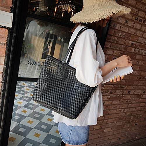 Luckycat Bolso de dos Piezas Bolsos bandolera Shoulder Crossbody para Mujer Bolsos de mano 2019 Verano Moda PVC Transparentes Con Carteras de mano y clutches de Viaje Casual Aire Libre Playa Señora Luckycat Bolso de dos Piezas Bolsos bandolera Shoulder Crossbody para Mujer Bolsos de mano 2019 Verano Moda PVC Transparentes Con Carteras de mano y clutches de Viaje Casual Aire Libre Playa Señora