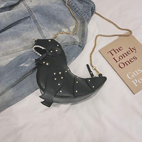 Luckycat Bolso de mano acolchado para mujer, de piel sintética Bolso de Hombro pequeña de Mujer Bolso Bandolera Cuero PU Bolso de Mano Casual Crossbody para niñas Señoras Dinosaurio Diseño creativo Luckycat Bolso de mano acolchado para mujer, de piel sintética Bolso de Hombro pequeña de Mujer Bolso Bandolera Cuero PU Bolso de Mano Casual Crossbody para niñas Señoras Dinosaurio Diseño creativo