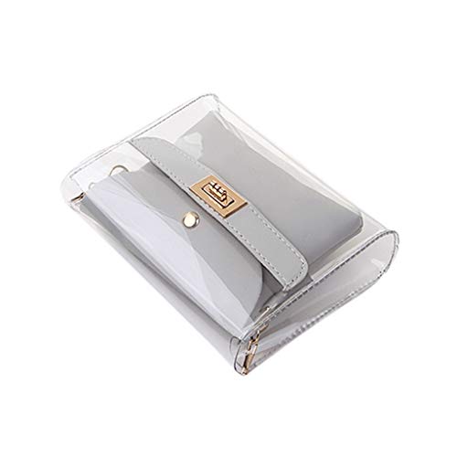 Luckycat Bolsos bandolera Shoulder Crossbody para Mujer Bolsos de mano 2019 Verano Moda PVC Transparentes Con Carteras de mano y clutches de Viaje Casual Aire Libre Playa Señora Luckycat Bolsos bandolera Shoulder Crossbody para Mujer Bolsos de mano 2019 Verano Moda PVC Transparentes Con Carteras de mano y clutches de Viaje Casual Aire Libre Playa Señora