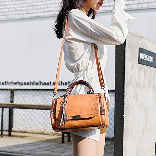 Luckycat Bolsos de Mujer Grandes Bandolera Hobo Bolsos de Piel Sintético Bolso Hombro Mujer Borla Luckycat Bolsos de Mujer Grandes Bandolera Hobo Bolsos de Piel Sintético Bolso Hombro Mujer Borla