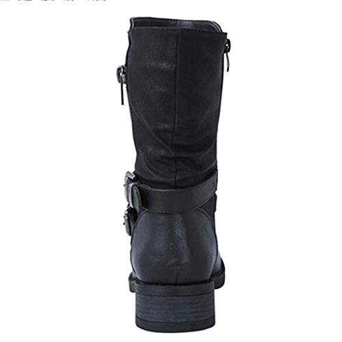 Luckycat Botas de Nieve para Mujer Zapatos Mujer Deportivos Running Botas De Combate Militares De La Hebilla Punky Retro del Estilo del Vintage Gótico De Steampunk De Las Mujeres Luckycat Botas de Nieve para Mujer Zapatos Mujer Deportivos Running Botas De Combate Militares De La Hebilla Punky Retro del Estilo del Vintage Gótico De Steampunk De Las Mujeres