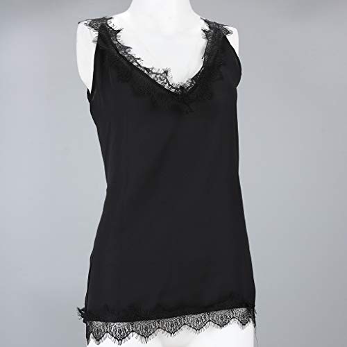Luckycat Camisetas de Tirantes Mujer Tank Tops de Fiesta Negro Chica Camisola de Encaje Sexy Moda Camisola Sin Mangas Tops Verano 2019 Elegante Tank Tops Sin Mangas Mujer Vestir Ropa de Aire Libre Luckycat Camisetas de Tirantes Mujer Tank Tops de Fiesta Negro Chica Camisola de Encaje Sexy Moda Camisola Sin Mangas Tops Verano 2019 Elegante Tank Tops Sin Mangas Mujer Vestir Ropa de Aire Libre