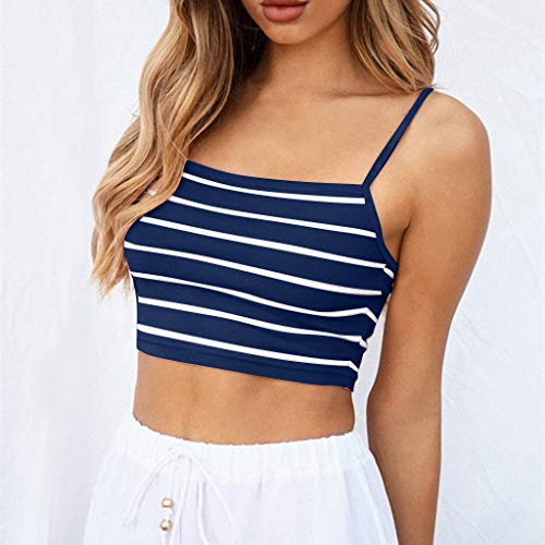 Luckycat Camisetas de Tirantes para Mujer, Mujeres Sexy de Hombros sin Mangas del Tanque Tops Chaleco Camiseta Blusa Crop Tops Camisa De Rayas Luckycat Camisetas de Tirantes para Mujer, Mujeres Sexy de Hombros sin Mangas del Tanque Tops Chaleco Camiseta Blusa Crop Tops Camisa De Rayas