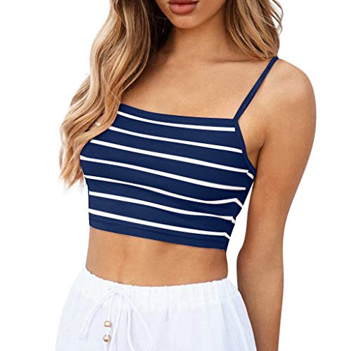 Luckycat Camisetas de Tirantes para Mujer, Mujeres Sexy de Hombros sin Mangas del Tanque Tops Chaleco Camiseta Blusa Crop Tops Camisa De Rayas Luckycat Camisetas de Tirantes para Mujer, Mujeres Sexy de Hombros sin Mangas del Tanque Tops Chaleco Camiseta Blusa Crop Tops Camisa De Rayas