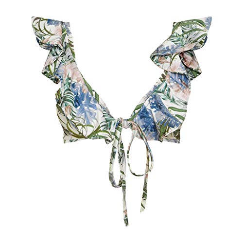 Luckycat Conjunto de Bikini Mujer 2019 Traje de Baño Volantes Correas de Espagueti Bañador Plisado Estampado Cintura Alta Ropa de Playa Tallas Grandes Luckycat Conjunto de Bikini Mujer 2019 Traje de Baño Volantes Correas de Espagueti Bañador Plisado Estampado Cintura Alta Ropa de Playa Tallas Grandes