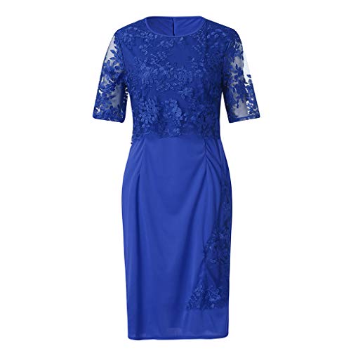 Luckycat Elegante Vestido Verano Manga Corta Vestido Tallas Grandes para Mujer Vestido de Fiesta de Noche de Cóctel para Encaje Sexy Slim Fit Vestido Mujer Luckycat Elegante Vestido Verano Manga Corta Vestido Tallas Grandes para Mujer Vestido de Fiesta de Noche de Cóctel para Encaje Sexy Slim Fit Vestido Mujer