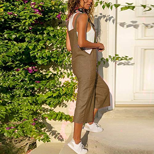 Luckycat Monos Mujer Verano Peto Sin Mangas De Las Mujeres AlgodóN Suelto Vestido Largo Fiesta Mono Mujer Verano Casual Tallas Grandes Algodón Sin Mangas Soild Sling Chaleco Traje Jumsuit Luckycat Monos Mujer Verano Peto Sin Mangas De Las Mujeres AlgodóN Suelto Vestido Largo Fiesta Mono Mujer Verano Casual Tallas Grandes Algodón Sin Mangas Soild Sling Chaleco Traje Jumsuit