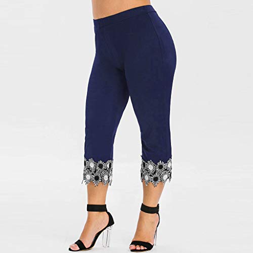 Luckycat Mujer 3/4 Leggings Piratas Tallas Grandes Verano Elastico Cómodo Transpirable Capri Mallas Pantalones Leggings Mujer Deportivas Leggins Yoga Pantalones para Training Running Yoga Fitness