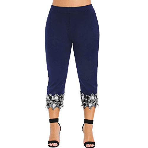 Luckycat Mujer 3/4 Leggings Piratas Tallas Grandes Verano Elastico Cómodo Transpirable Capri Mallas Pantalones Leggings Mujer Deportivas Leggins Yoga Pantalones para Training Running Yoga Fitness