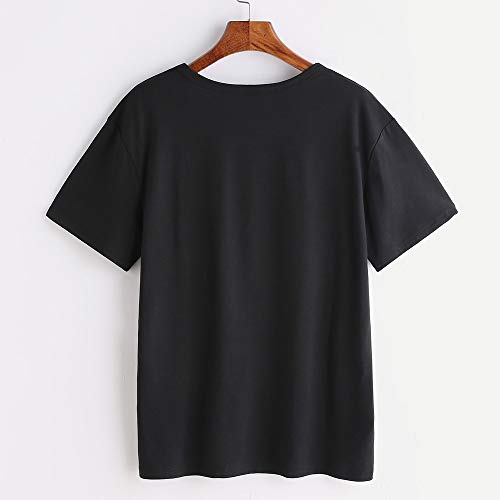 Luckycat Mujer Suave Cómodo Manga Corta Cuello Redondo Pullover Camiseta Lindo 3D El Pecho Impresión Slim T-Shirt Luckycat Mujer Suave Cómodo Manga Corta Cuello Redondo Pullover Camiseta Lindo 3D El Pecho Impresión Slim T-Shirt