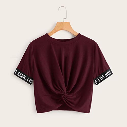 Luckycat Mujeres Casual Manga Corta Camiseta Tops Chaleco Letra Impreso Blusa Camiseta Cuello Redondo Mini Vestidos Sueltos Tops de Verano Chicas Adolescentes Hip Hop Ropa de Baile Rocío Ombligo Luckycat Mujeres Casual Manga Corta Camiseta Tops Chaleco Letra Impreso Blusa Camiseta Cuello Redondo Mini Vestidos Sueltos Tops de Verano Chicas Adolescentes Hip Hop Ropa de Baile Rocío Ombligo