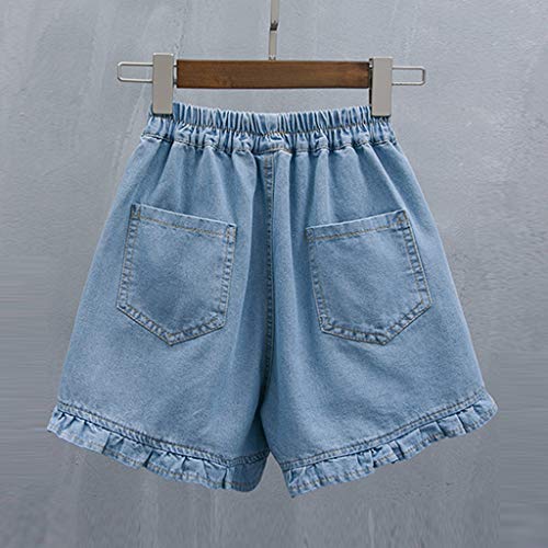 Luckycat Pantalones Cortos para Mujer Pantalones de Verano Boyfriend de Bermudas de Capri Mujer Pantalón Corto Vaquero con Volantes Jeans Pantalones Vaqueros con Bolsillos Luckycat Pantalones Cortos para Mujer Pantalones de Verano Boyfriend de Bermudas de Capri Mujer Pantalón Corto Vaquero con Volantes Jeans Pantalones Vaqueros con Bolsillos