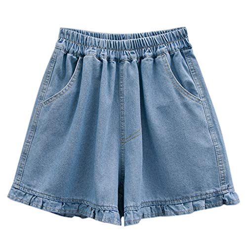 Luckycat Pantalones Cortos para Mujer Pantalones de Verano Boyfriend de Bermudas de Capri Mujer Pantalón Corto Vaquero con Volantes Jeans Pantalones Vaqueros con Bolsillos Luckycat Pantalones Cortos para Mujer Pantalones de Verano Boyfriend de Bermudas de Capri Mujer Pantalón Corto Vaquero con Volantes Jeans Pantalones Vaqueros con Bolsillos