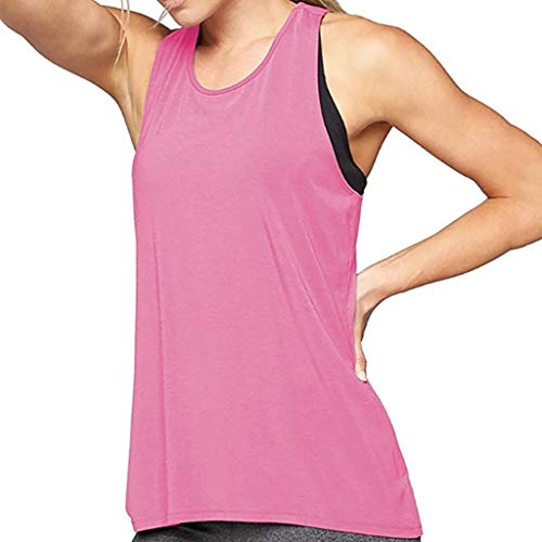 Luckycat Ropa Camiseta sin Mangas Tank Tops para Mujeres, Verano Sexy Deporte Casual Yoga Chaleco Blusa Tops Blusas Crop Tops Vest T Shirt Mujeres