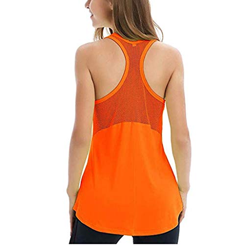 Luckycat Tech Stretch Racerback Tank Top Mujer Camiseta Tirantes sin Mangas de Deporte para Mujer Verano, Tank Top Clásico Chaleco para Fitness Gimnasio Yoga Camiseta de Pijama Dormir