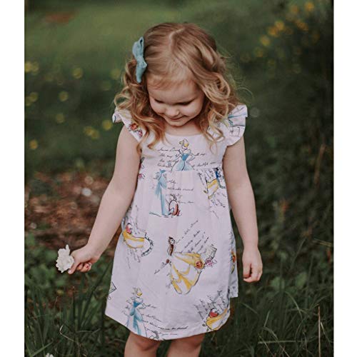 Luckycat Vestido para Niña Fiesta Primavera Verano 2019, Vestido Niña Princesa 2-7 años Manga Corta Blanco Rosa Conjunto Impresión de Dibujos Animados Bebe Nina Mono Falda Volantes Embroidered Casual Luckycat Vestido para Niña Fiesta Primavera Verano 2019, Vestido Niña Princesa 2-7 años Manga Corta Blanco Rosa Conjunto Impresión de Dibujos Animados Bebe Nina Mono Falda Volantes Embroidered Casual