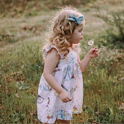 Luckycat Vestido para Niña Fiesta Primavera Verano 2019, Vestido Niña Princesa 2-7 años Manga Corta Blanco Rosa Conjunto Impresión de Dibujos Animados Bebe Nina Mono Falda Volantes Embroidered Casual Luckycat Vestido para Niña Fiesta Primavera Verano 2019, Vestido Niña Princesa 2-7 años Manga Corta Blanco Rosa Conjunto Impresión de Dibujos Animados Bebe Nina Mono Falda Volantes Embroidered Casual