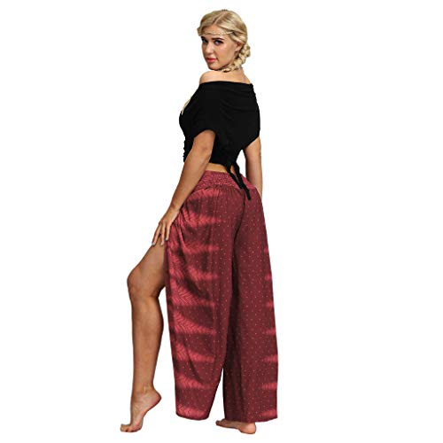Luckycat Yaga Pantalones Anchos Palazzo Alta División para Yoga Danza Descanso Fitness Pilates Suelta Pantalones de Yoga Cintura Ancha Pantalones fluidos Mujeres Ocasionales de Verano Largo Luckycat Yaga Pantalones Anchos Palazzo Alta División para Yoga Danza Descanso Fitness Pilates Suelta Pantalones de Yoga Cintura Ancha Pantalones fluidos Mujeres Ocasionales de Verano Largo