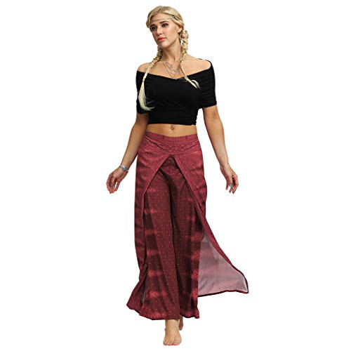 Luckycat Yaga Pantalones Anchos Palazzo Alta División para Yoga Danza Descanso Fitness Pilates Suelta Pantalones de Yoga Cintura Ancha Pantalones fluidos Mujeres Ocasionales de Verano Largo Luckycat Yaga Pantalones Anchos Palazzo Alta División para Yoga Danza Descanso Fitness Pilates Suelta Pantalones de Yoga Cintura Ancha Pantalones fluidos Mujeres Ocasionales de Verano Largo