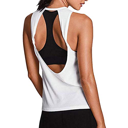 Luckycat Yoga Vests Sujetador Deportivo básicos Tallas Grandes Sujetadores Deportivos Mujer Running Ropa Interior Deportiva Camiseta termica Mujer Interior Verano Suelto Gimnasia Chaleco